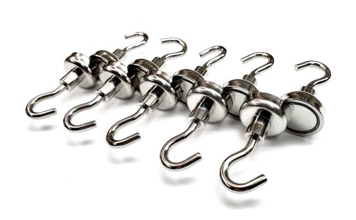 HÁK DRŽAŤ PRE NEODYMOVÝ MAGNET E16 5,5 kg super SILNÝ