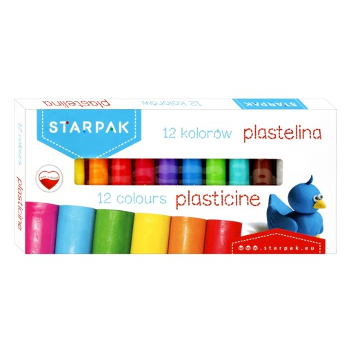 STARPAK SCHOOL PLASTICINE 12 FAREB