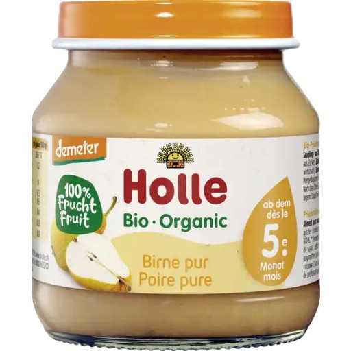 HOLLE BIO dezert s jemne pyré hruškami