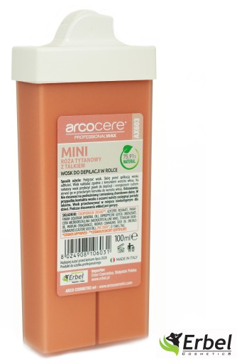 Mini Roll Arco Depilačný vosk Rose Titanium s mastencom 100ml Roll 0,8cm