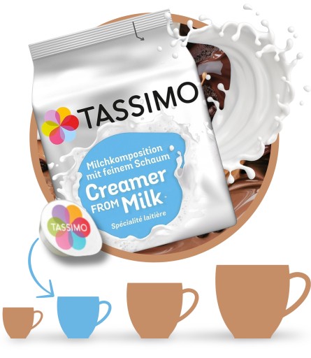 Mliečne kapsuly do Tassimo Creamer From Milk espresso MLIEKO PENA 16 ks
