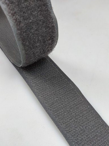 Páska na suchý zips 30 mm ŠEDÁ 1 METER sada