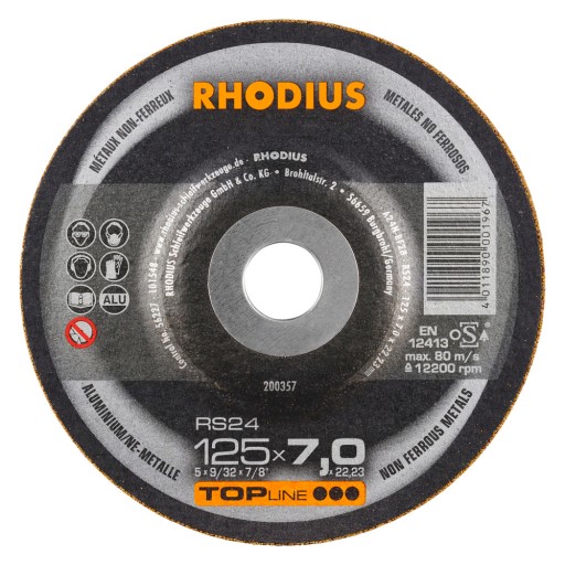 RHODIUS RH-200357 Hliníkový odizolovací kotúč 125x7,0x22mm