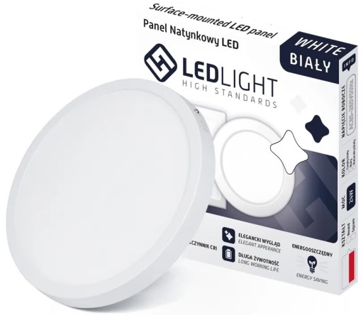 LED stropné svietidlo 6W neutrálne 4000K 11,2cm biele stropné svietidlo na prisadený panel
