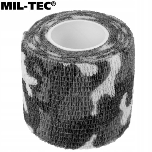 Elastická vojenská maskovacia páska Mil-Tec samolepiaca Camo Snow Camo