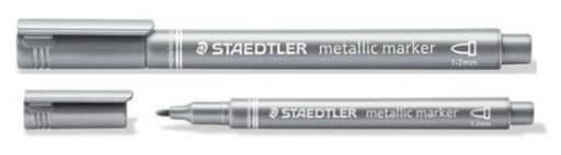 DEKORATÍVNY ZNAČOVAČ STRIEBORNÝ METALICKÝ 1-2MM STAEDTLER