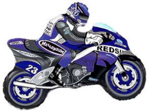 Narodeninová párty fóliový balónik Motocykel Speeder 35 cm