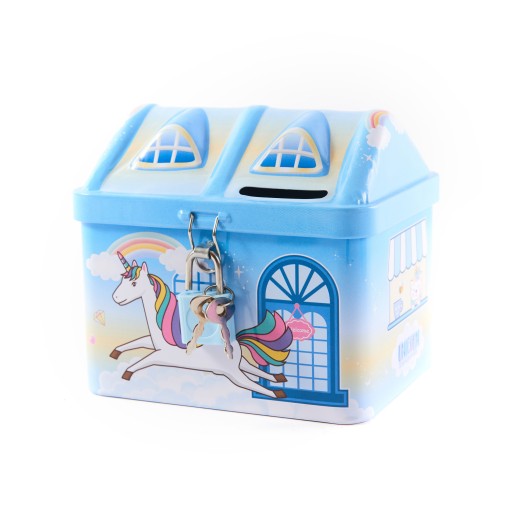 PRASIATKO, KOVOVÝ KUFOR s visiacim zámkom UNICORN