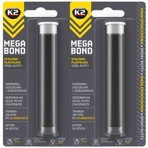 K2 MEGA BOND EPOXIDOVÝ OPRAVNÝ PALSTELÍN 40G