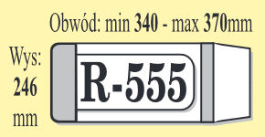 IKS nastaviteľný obal na knihu R555 370x246 HRUB