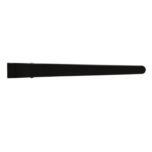 Sponky do vlasov Plastové kadernícke spony LONG BLACK STRAIGHT 12 ks