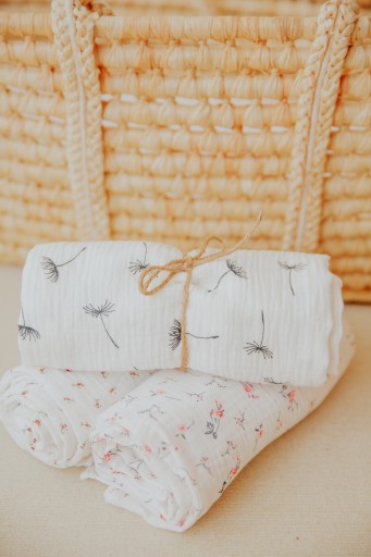 Mušelínová plienka 30x30 cm pre bábätká - mušelínové plátno - vzory