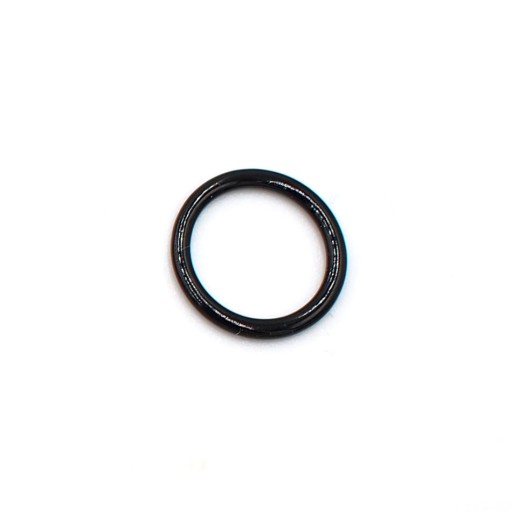 Prsteň KOVOVÝ 10 mm - ČIERNA