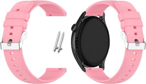 18mm univerzálny silikónový remienok pre teleskopy Smartwatch ružový