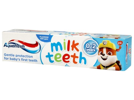 Zubná pasta Aquafresh pre deti 0-2 mliečne zúbky