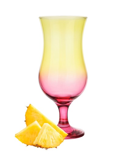 KOKTAILOVÉ POHÁRKO 420ml ŽLTO-RUŽOVÉ, NÁPOJ