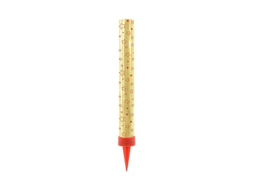Tortové fontány, zlaté, 12 cm, 4 ks.