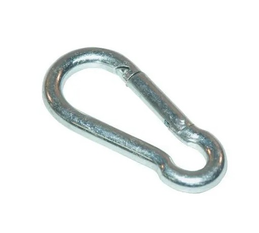 Obyčajná karabina, pozinkovaná, 6 mm