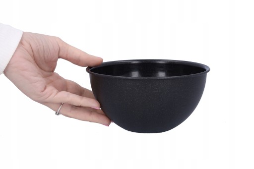 PLASTOVÁ MISKA, čierna miska na zmrzlinu, zákusky, kuchynské snacky, 0,75l