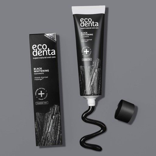 PRÍRODNÁ ZUBNÁ PASTA bez fluoridu s dreveným uhlím, BIELIACA NA KAMEŇ