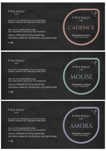 FRESSO HOME 3 KS VONNÉ KARTY SÚPRAVA TESTEROV VÔN DO DOMÁCNOSTI