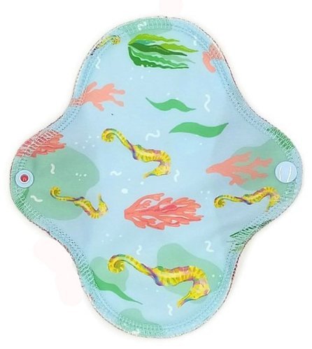 SMALL S Opätovne použiteľná bambusová hygienická vložka Seahorse