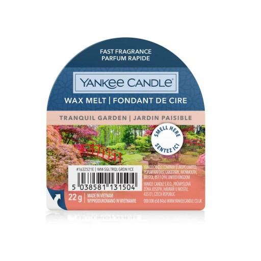 Vosk s vôňou Yankee Candle Tranquil Garden