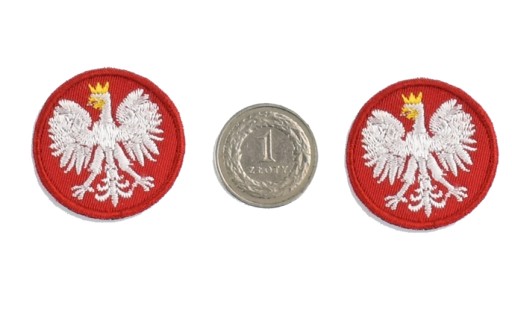 Polský znak orla 3cm 2ks termo