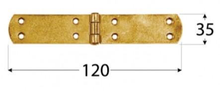 PÁNT FRANCÚZSKY 120X35X2,5 MM | POZINKOVANÝ