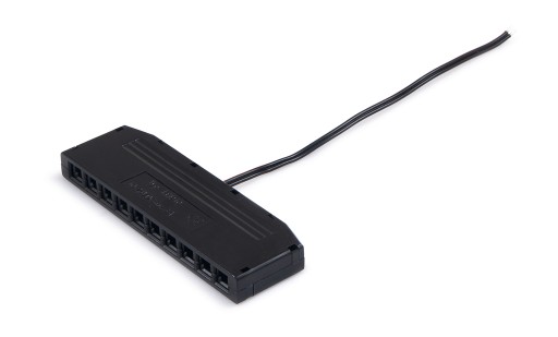 MINI AMP LED DISTRIBUTOROVÝ KÁBEL 10 BODOV ČIERNA
