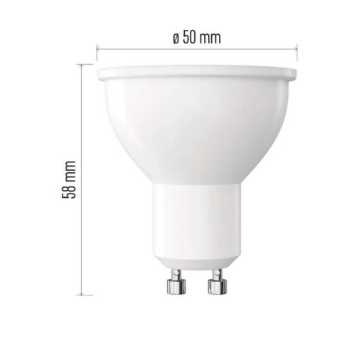 GU10 LED žiarovka 7W (60W) 800 lm neutrálna biela, stmievateľná 4000k ZQ8255D