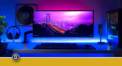 MODRÝ LED PÁS S LEPIKOM 1M USB TV PODSVIETENIE NA NÁBYTOK