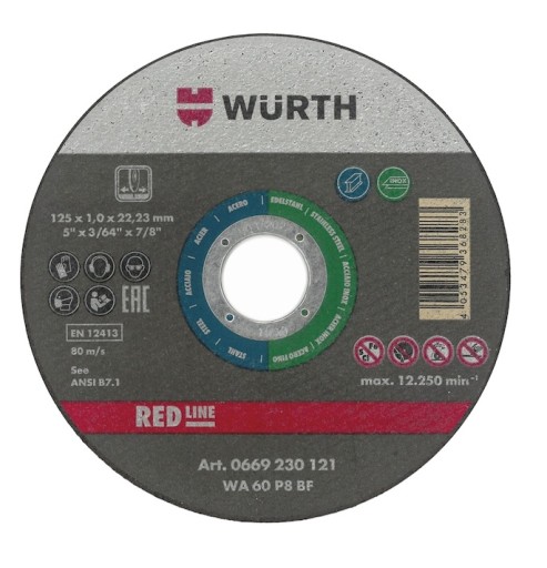 Rezný kotúč na oceľ 22,23-D230X1,9MM Wurth