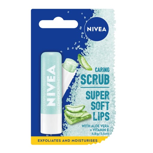 NIVEA Výživný peeling na pery s aloe a vitamínom E