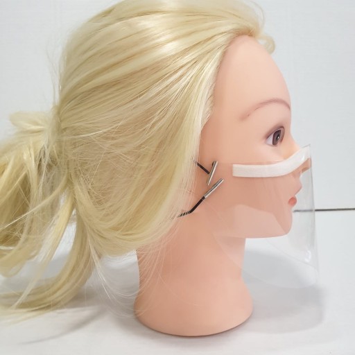 Mini priehľadná maska s 2 elastickými pásikmi