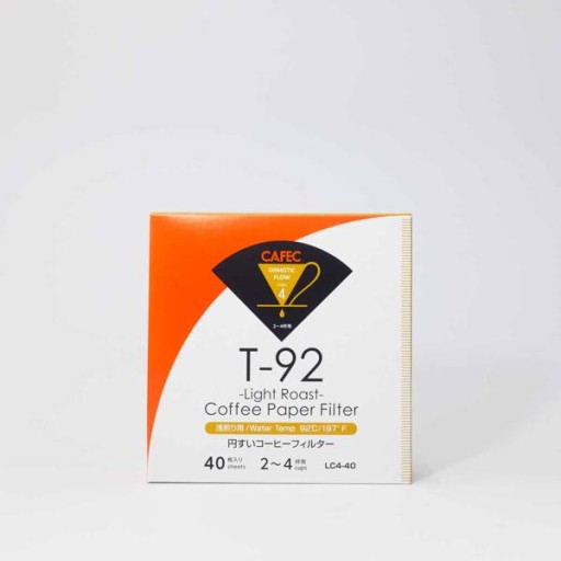 CAFEC LIGHT kužeľový papierový filter biely pohár4 40