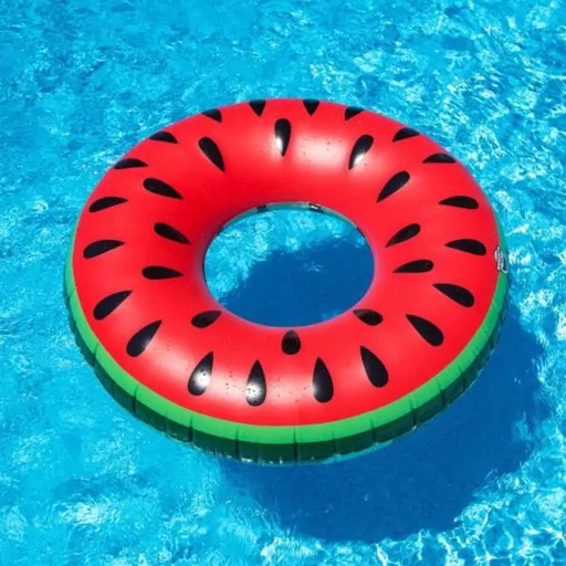 KRUHOVÝ MELÓN NAFUKOVACÍ MATRAC DO VODY NA KÚPANIE 60CM NA PLÁŽ, BAZÉNOVÝ KRUH