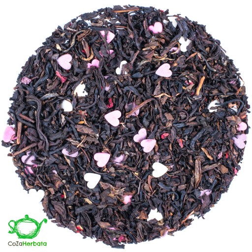 Malinowe Love Tea Čierne maliny, srdiečka 50g
