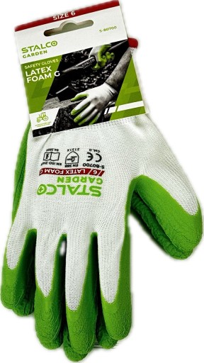 STALCO polyester LATEX FOAM G-6 Záhradné rukavice (pár)