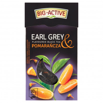 BIG ACTIVE LEAF LEAF čaj čierny EARL GREY ORANGE 80G