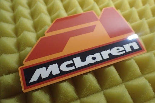 F1 MCLAREN GULF NÁLEPKA NÁLEPKA FORMULA 1 FORMULA 1 11 x 6,7 cm