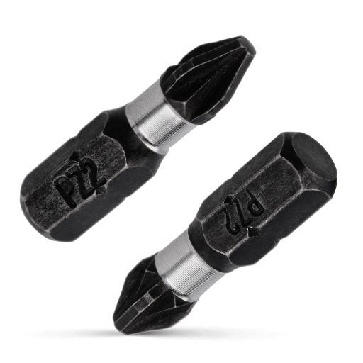 Nárazový bit PZ2 Nárazový bit 25mm | Nárazový bit pre skrutkovač 2 ks.