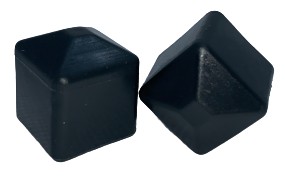 Vonkajšia krytka na profil, krytka, priezor, 15x15, 20 KS, ČIERNA