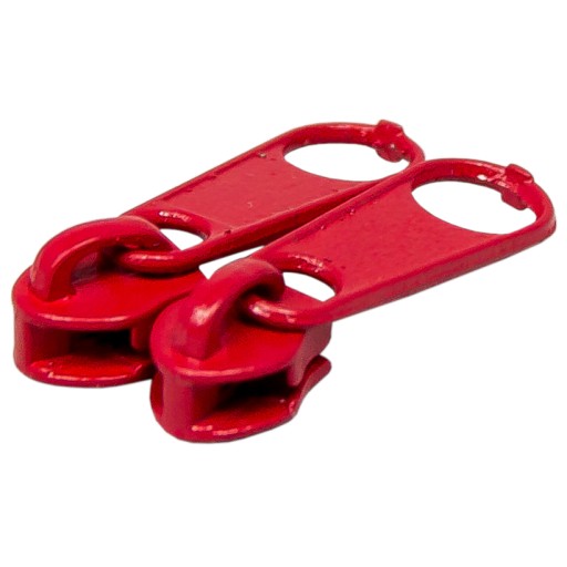 3mm špirálový zips páska ČERVENÁ + 2 zipsy 1m