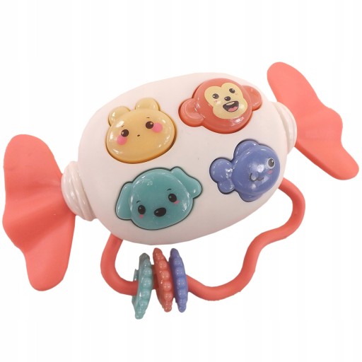 Hrkajúce hryzátko music box zvuky svetiel 66857R
