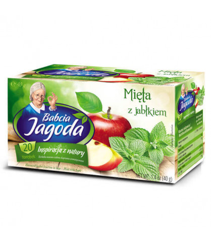 Ovocný čaj Apple Mäta Sladké drievko 20T. Babička Jagoda