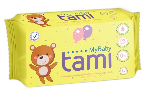 TAMI VLHČENÉ UBROUSKY PRE DETI 72 ks