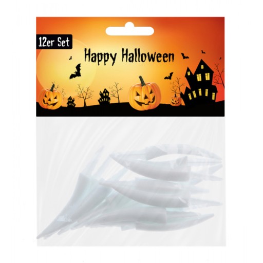 UMELÉ ZÚBKY NA TEKVICOVÉ HALLOWEENSKÉ DEKORÁCIE 12 ks.