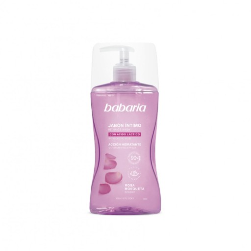 BABARIA TEKUTÉ MYDLO PRE INtímnu HYGIENU divoká ruža kyselina mliečna 300 ml
