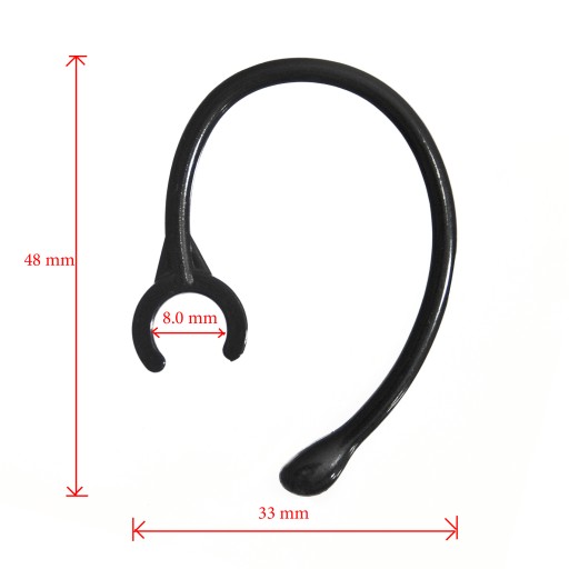 držiak na ucho háčik hlavový most bluetooth slúchadlá 8 mm